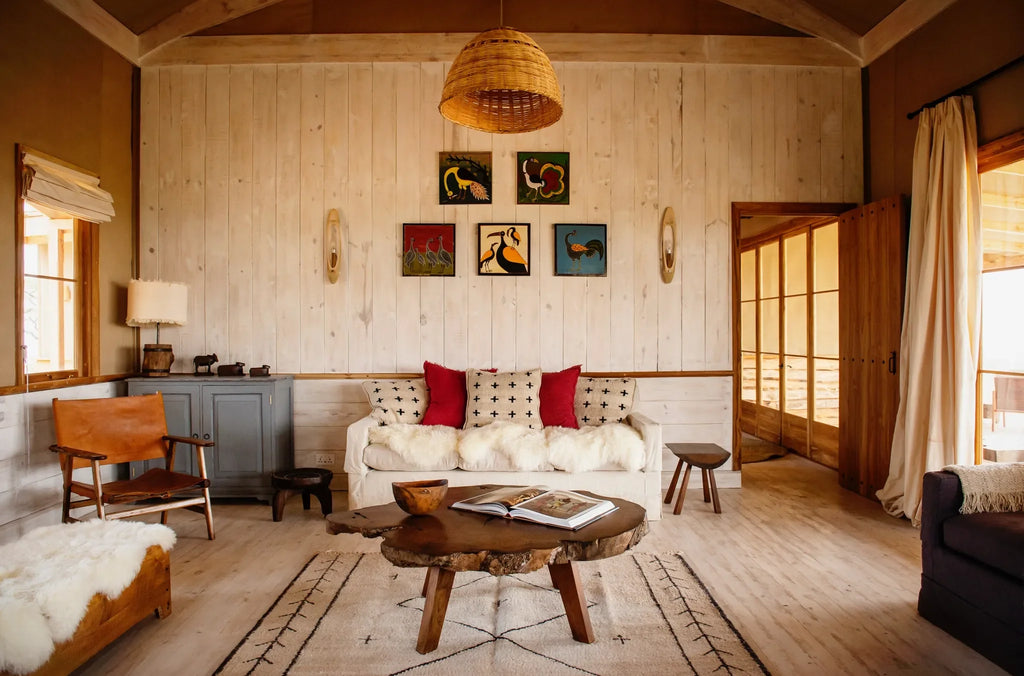 Lounge at Entamanu Private, Ngorongoro Crater, Tanzania.