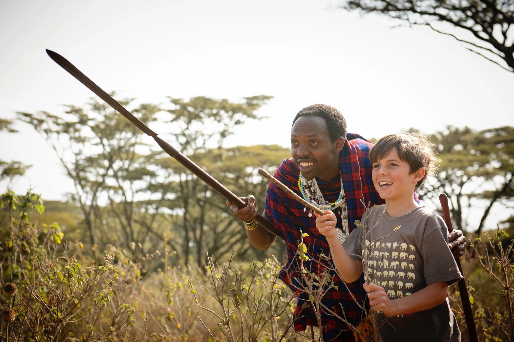Maasai walk at Entamanu Private, Ngorongoro Crater, Tanzania.