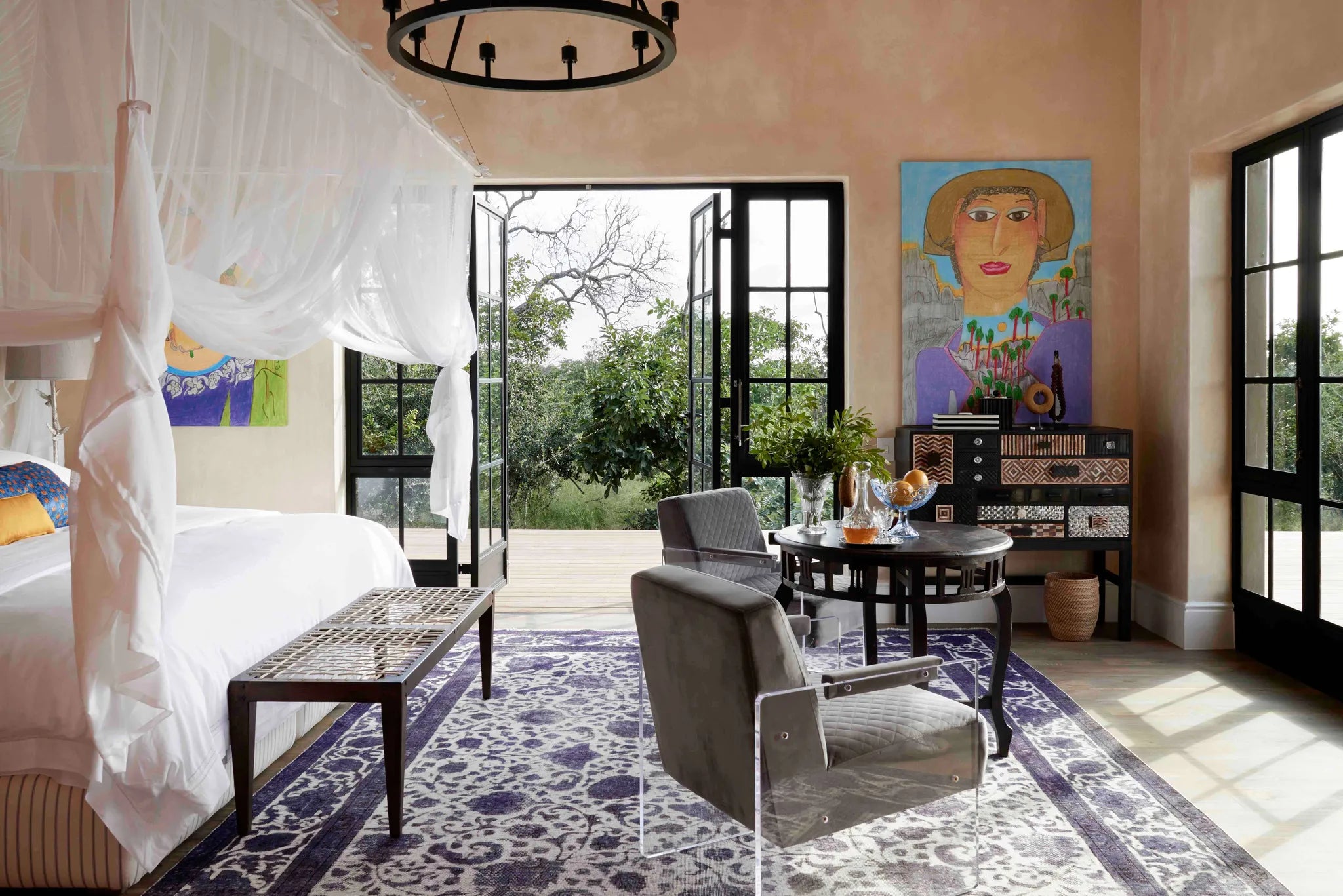 Farmhouse at Royal Malewane - Bedroom at Farmhouse at Royal Malewane, Thornybush Game Reserve, South Africa.