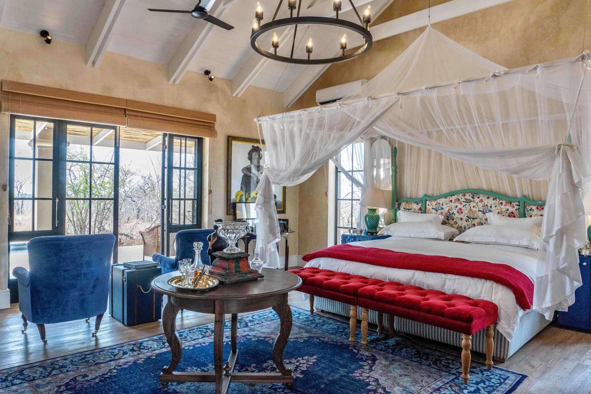 Farmhouse at Royal Malewane - Bedroom at Farmhouse at Royal Malewane, Thornybush Game Reserve, South Africa.