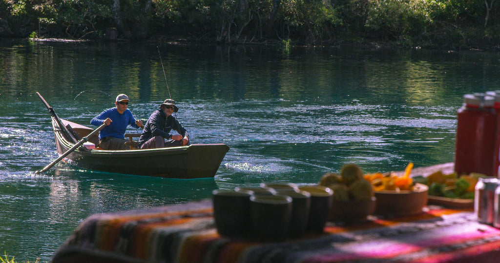 Floating raft on the Liucura River gallery image 2