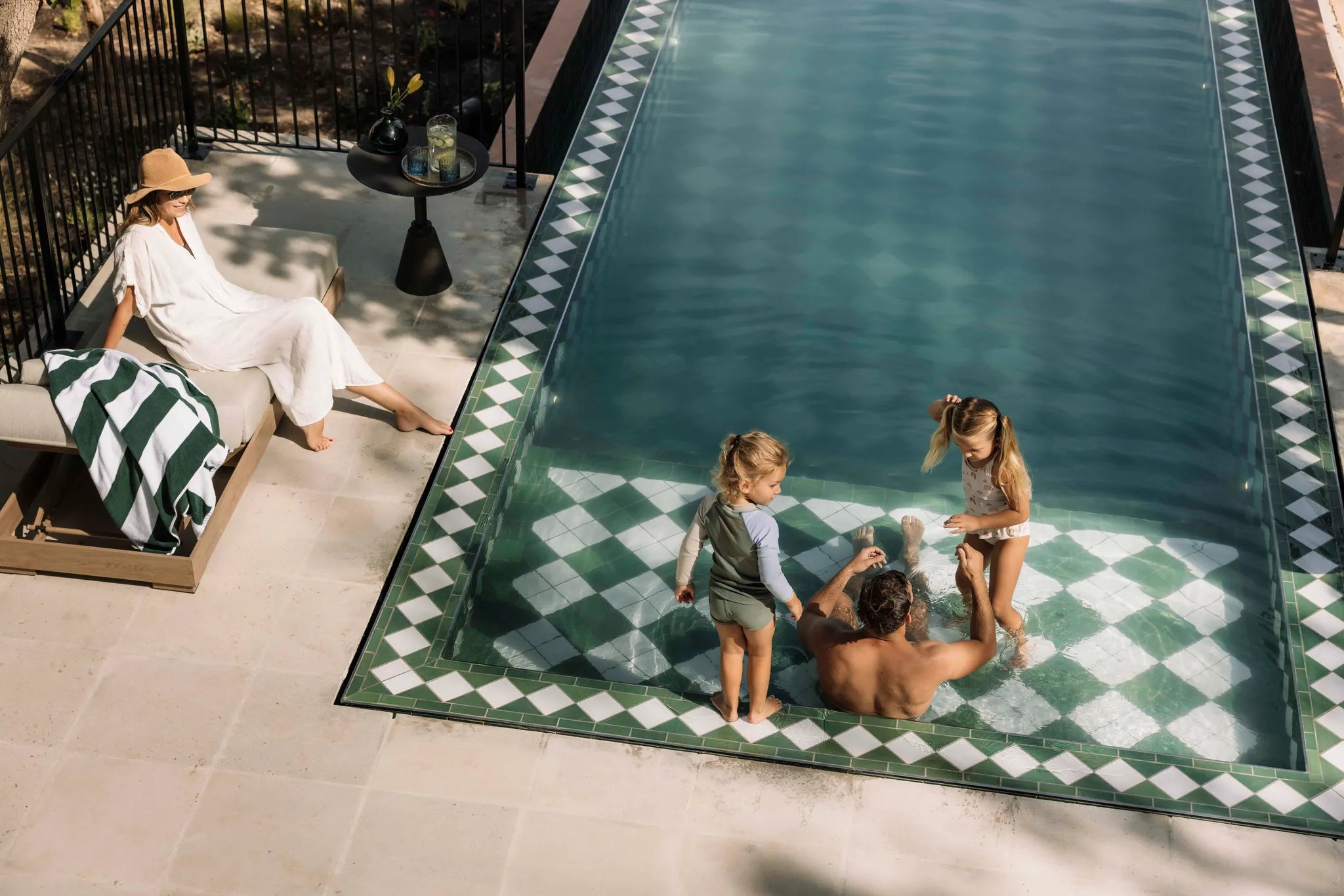 Family Pool Day at Franschhoek House at La Residence, Franschhoek, South Africa.