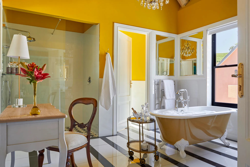 Franschhoek House Suite One Bathroom at Franschhoek House at La Residence, Franschhoek, South Africa.