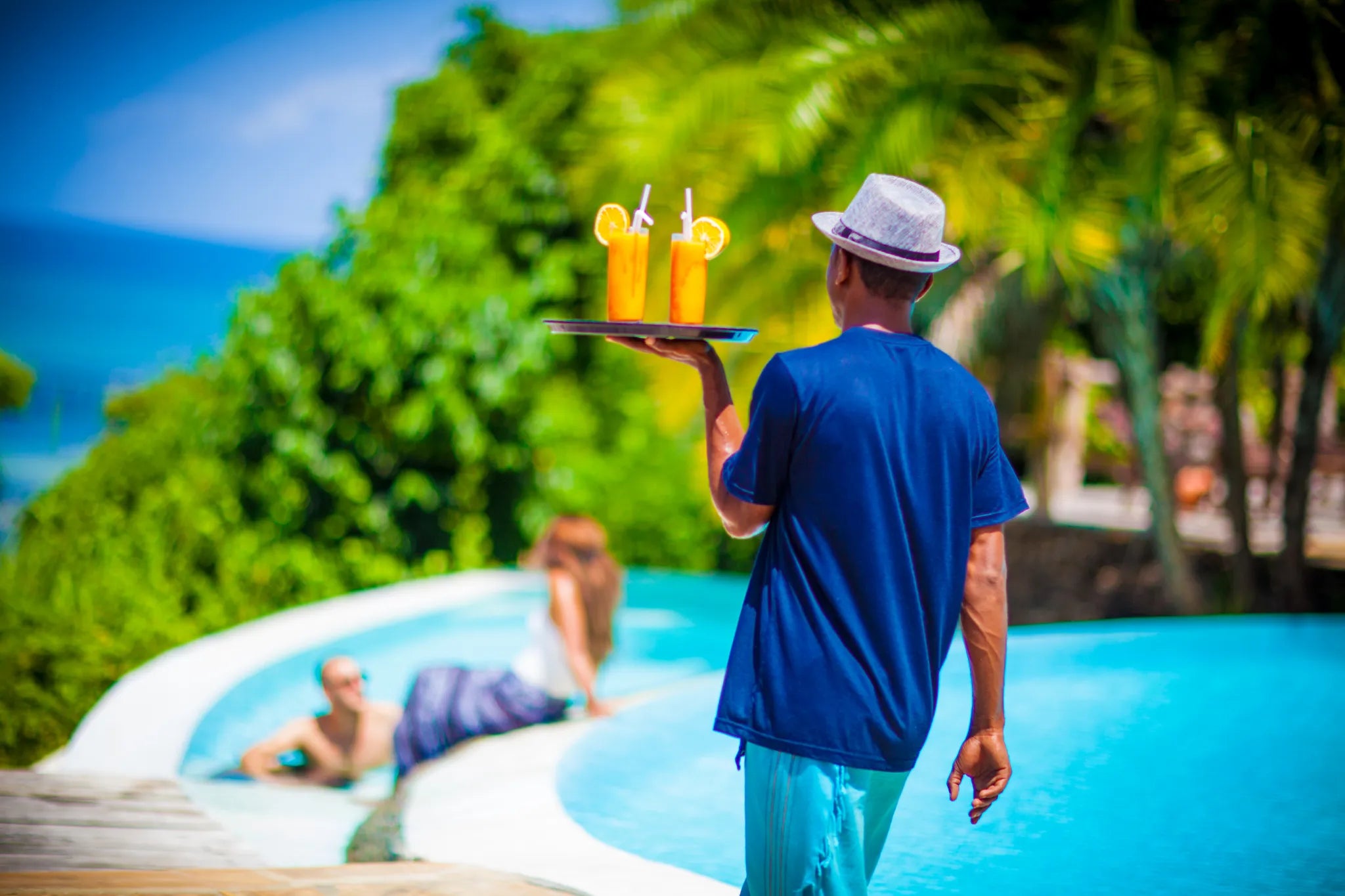 Swimming Pool at Fundu Lagoon, Pemba Island, Tanzania.