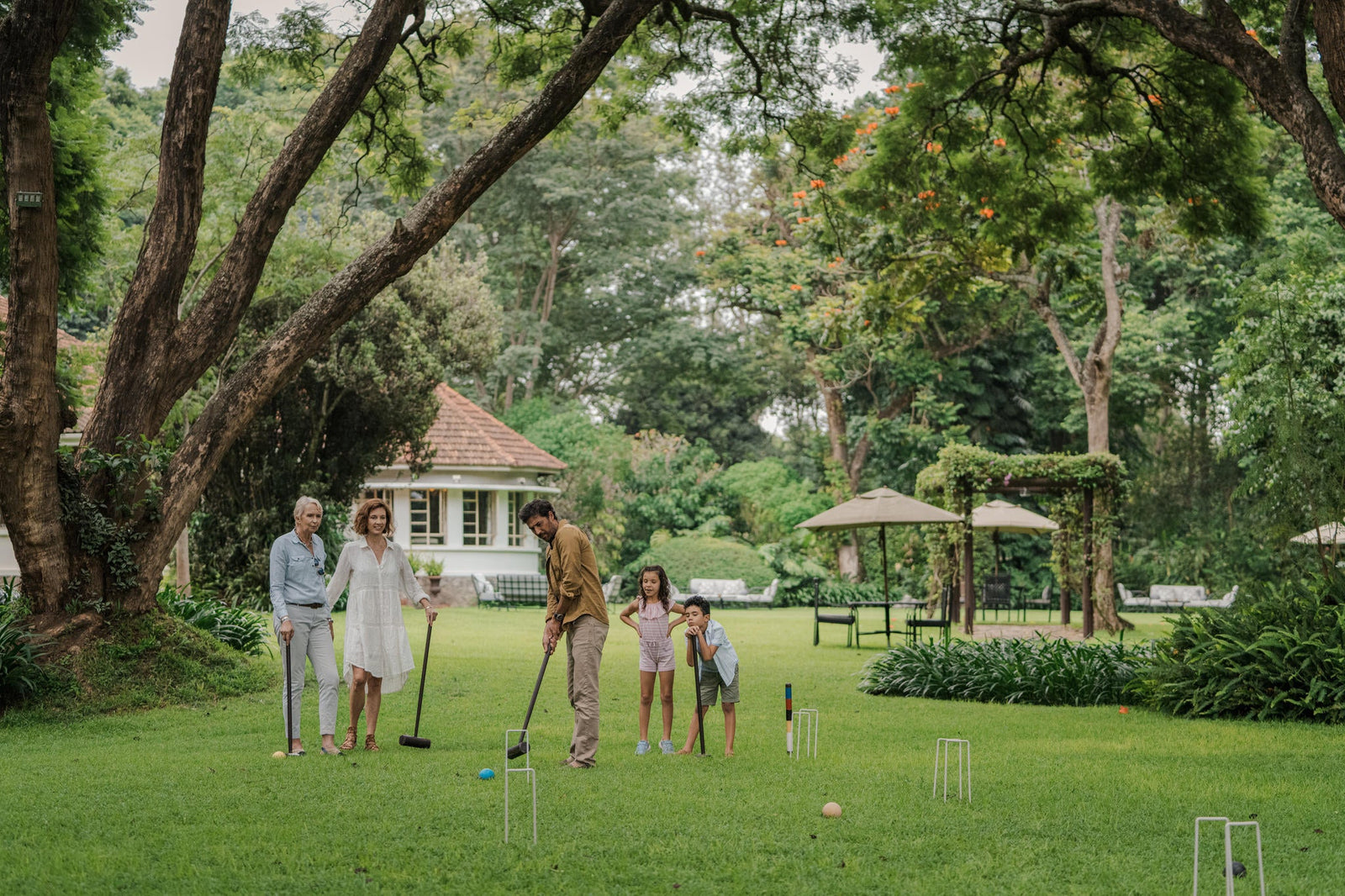 Croquet on the lawn