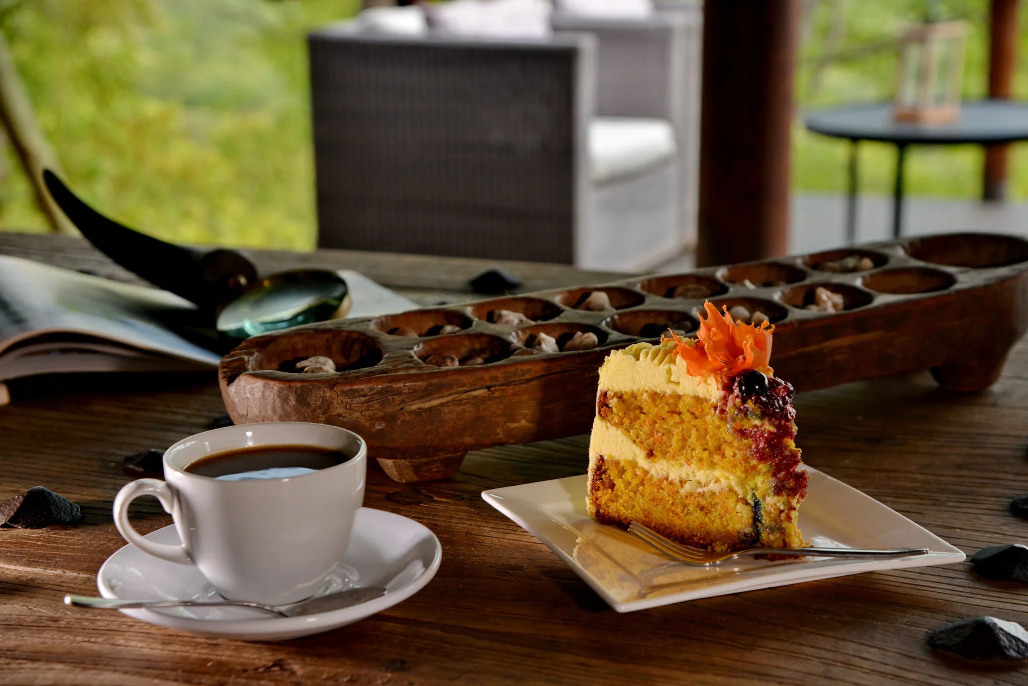 High Tea or should we say Coffee at Ghoha Hills Savuti Lodge, Savuti - Chobe National Park, Botswana.