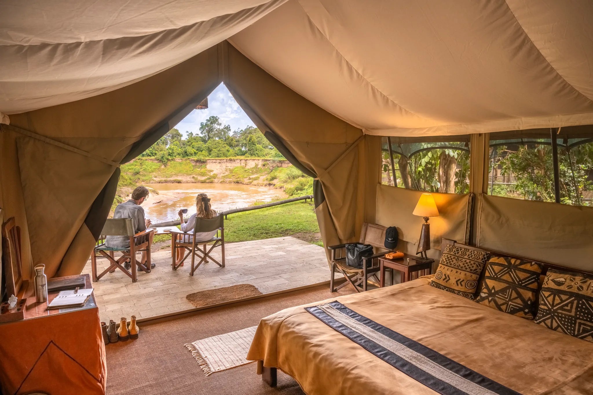 Governors' Camp at Governors' Camp, Masai Mara National Reserve, Kenya.
