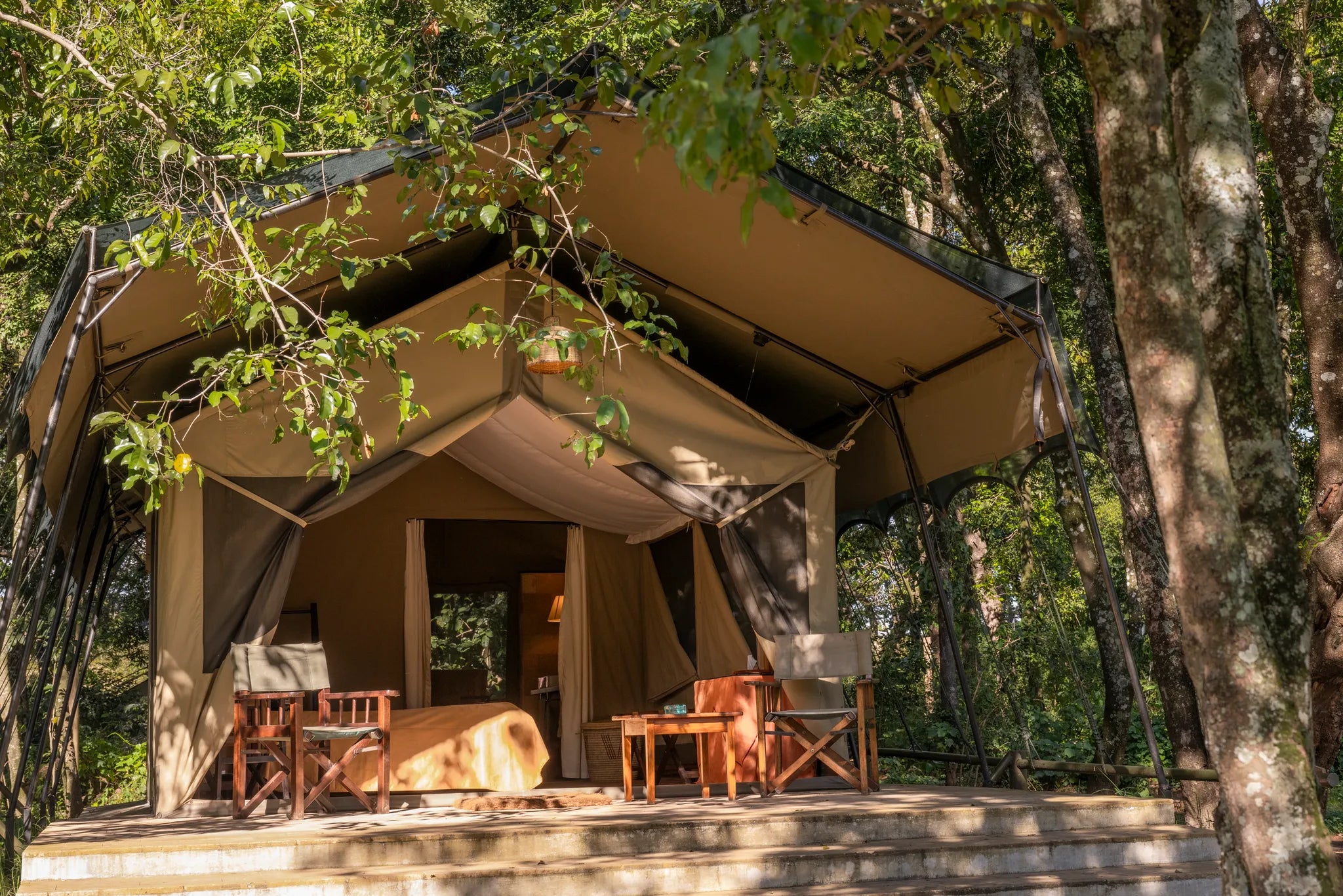Governors' Camp at Governors' Camp, Masai Mara National Reserve, Kenya.