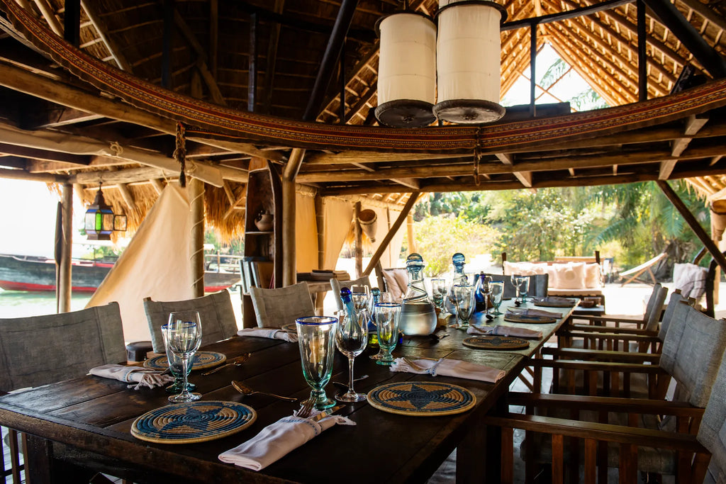 Lunch at Greystoke, Mahale, Mahale Mountain National Park, Tanzania.
