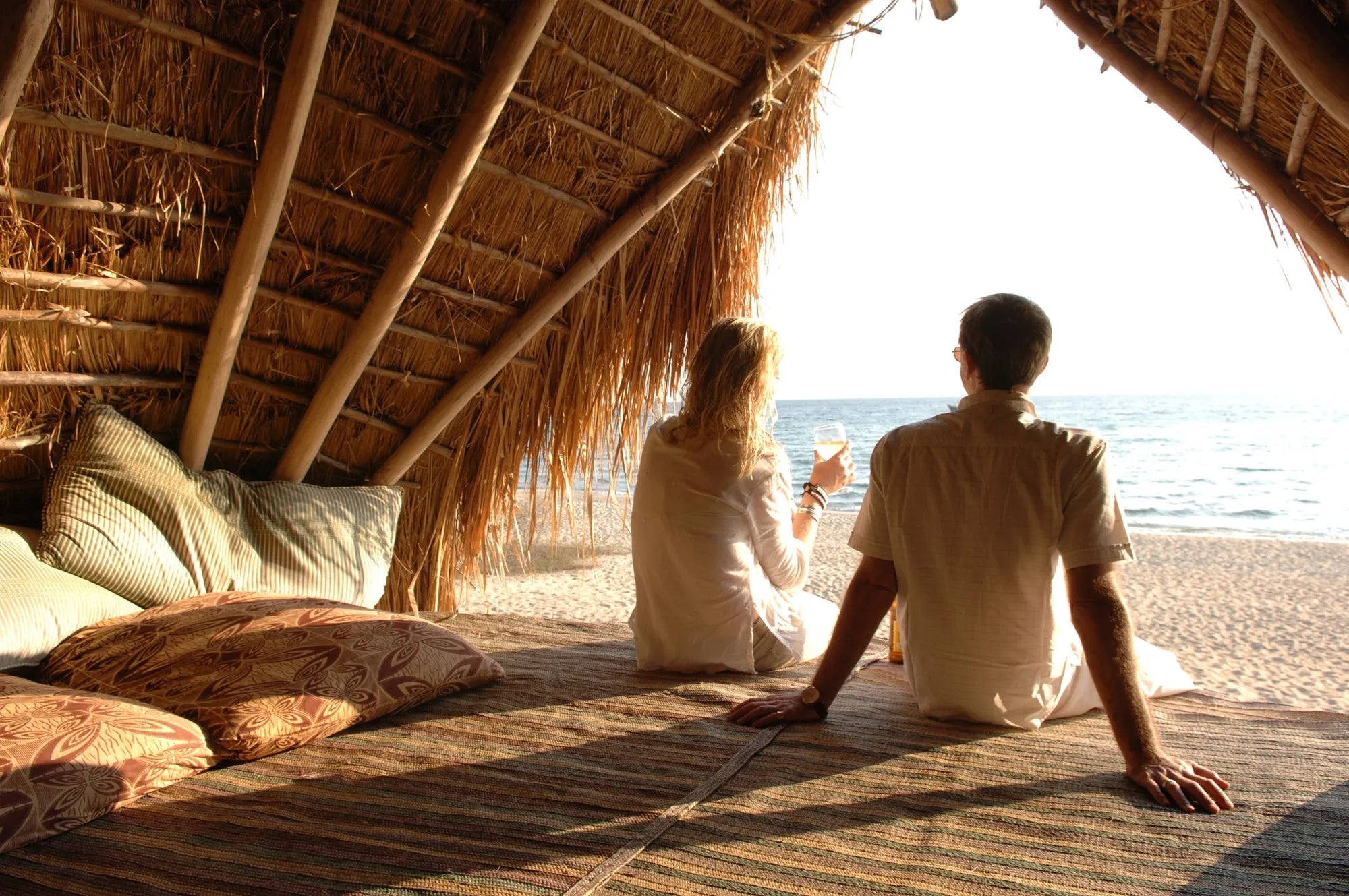 The beach at Greystoke, Mahale, Mahale Mountain National Park, Tanzania.