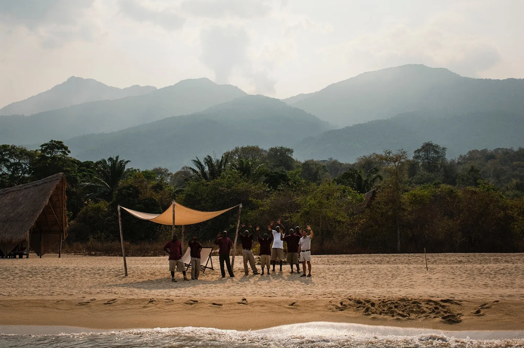 Welcome! at Greystoke, Mahale, Mahale Mountain National Park, Tanzania.