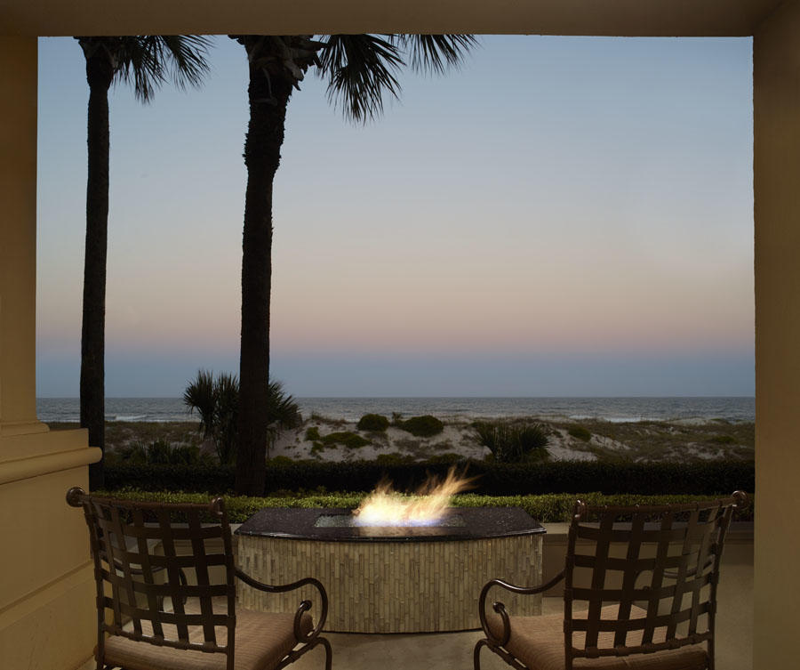 Coastal View Fireside Terrace Room