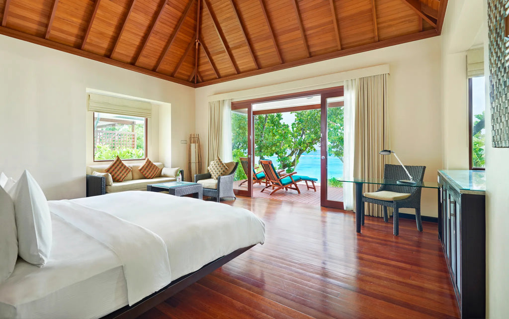 Beach Front Villa at Hilton Seychelles Labriz Resort & Spa, Silhouette Island, Seychelles.