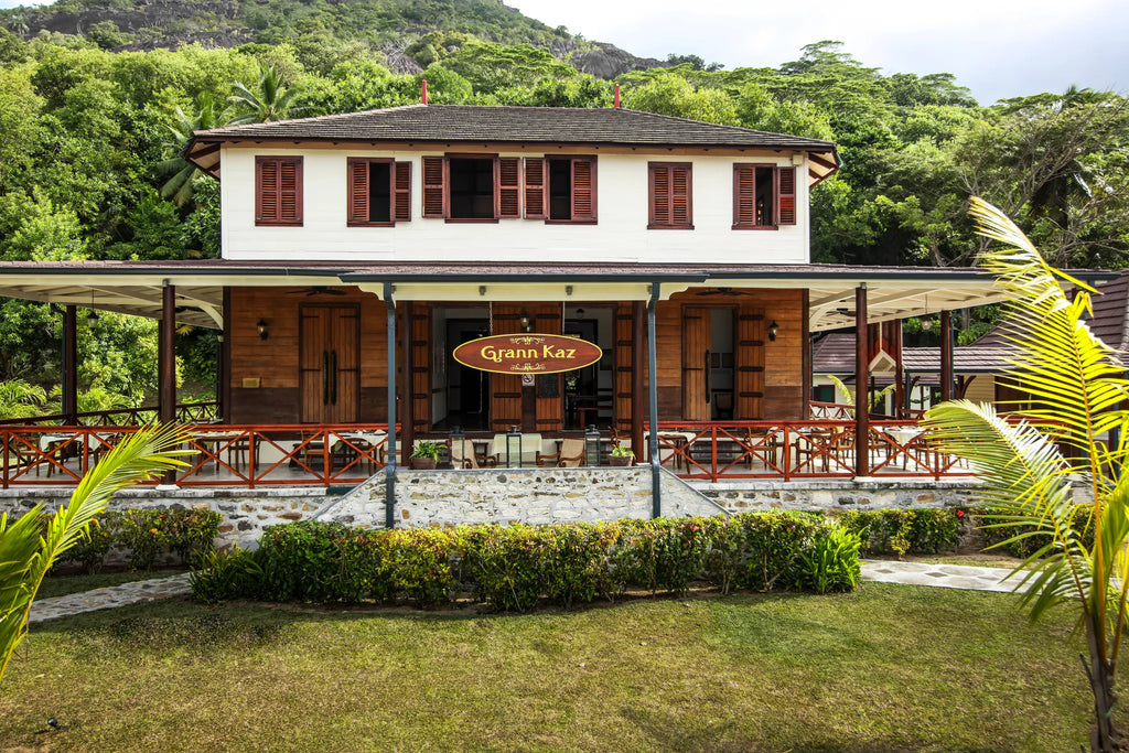 Grann Kaz Restaurant at Hilton Seychelles Labriz Resort & Spa, Silhouette Island, Seychelles.