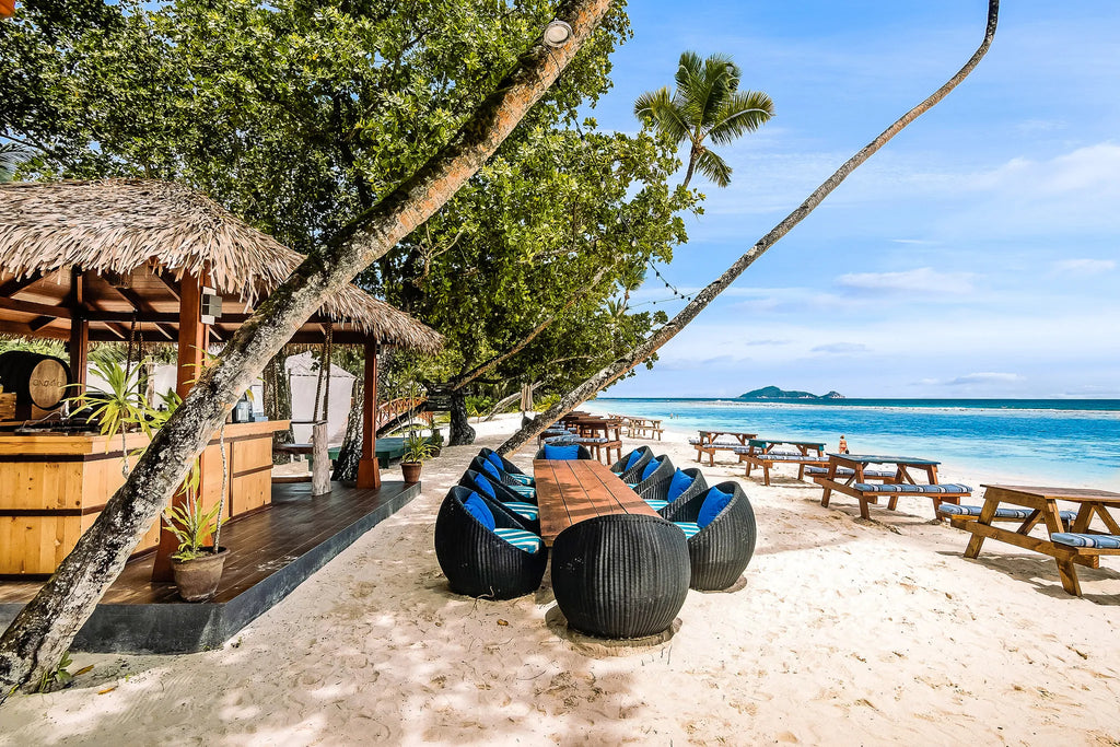 Four Degrees Restaurant at Hilton Seychelles Labriz Resort & Spa, Silhouette Island, Seychelles.