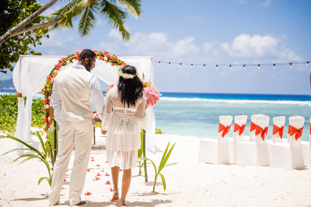 Beach Wedding at Hilton Seychelles Labriz Resort & Spa, Silhouette Island, Seychelles.
