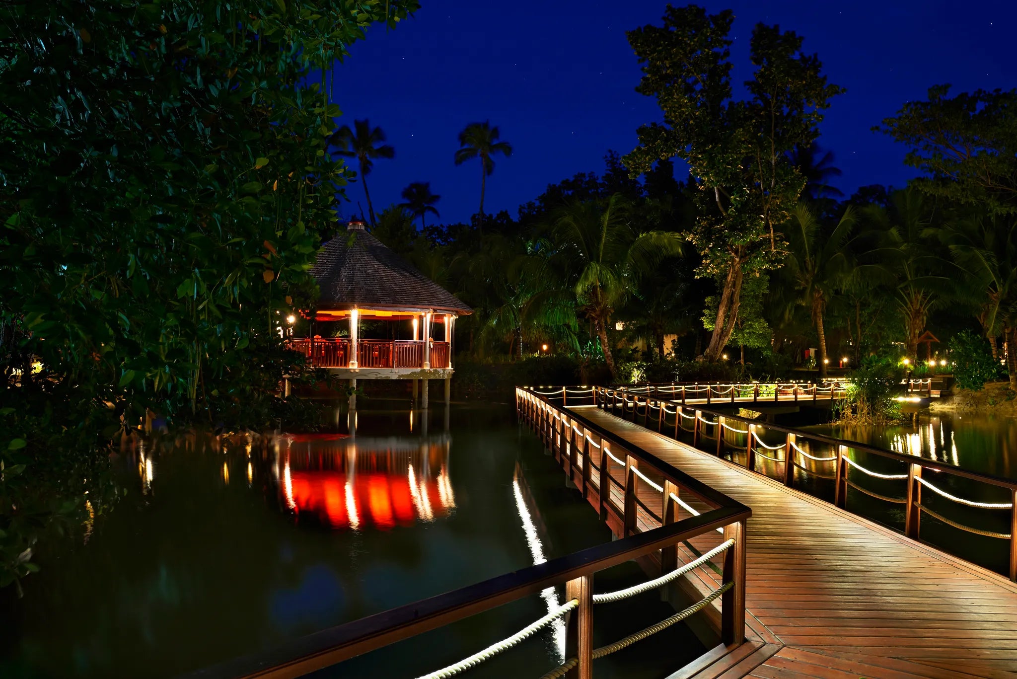 Teppanyaki at Hilton Seychelles Labriz Resort & Spa, Silhouette Island, Seychelles.