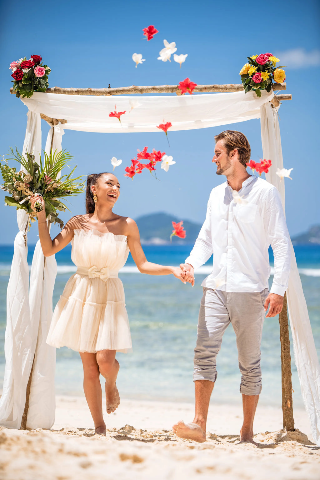 Wedding at Hilton Seychelles Labriz Resort & Spa, Silhouette Island, Seychelles.