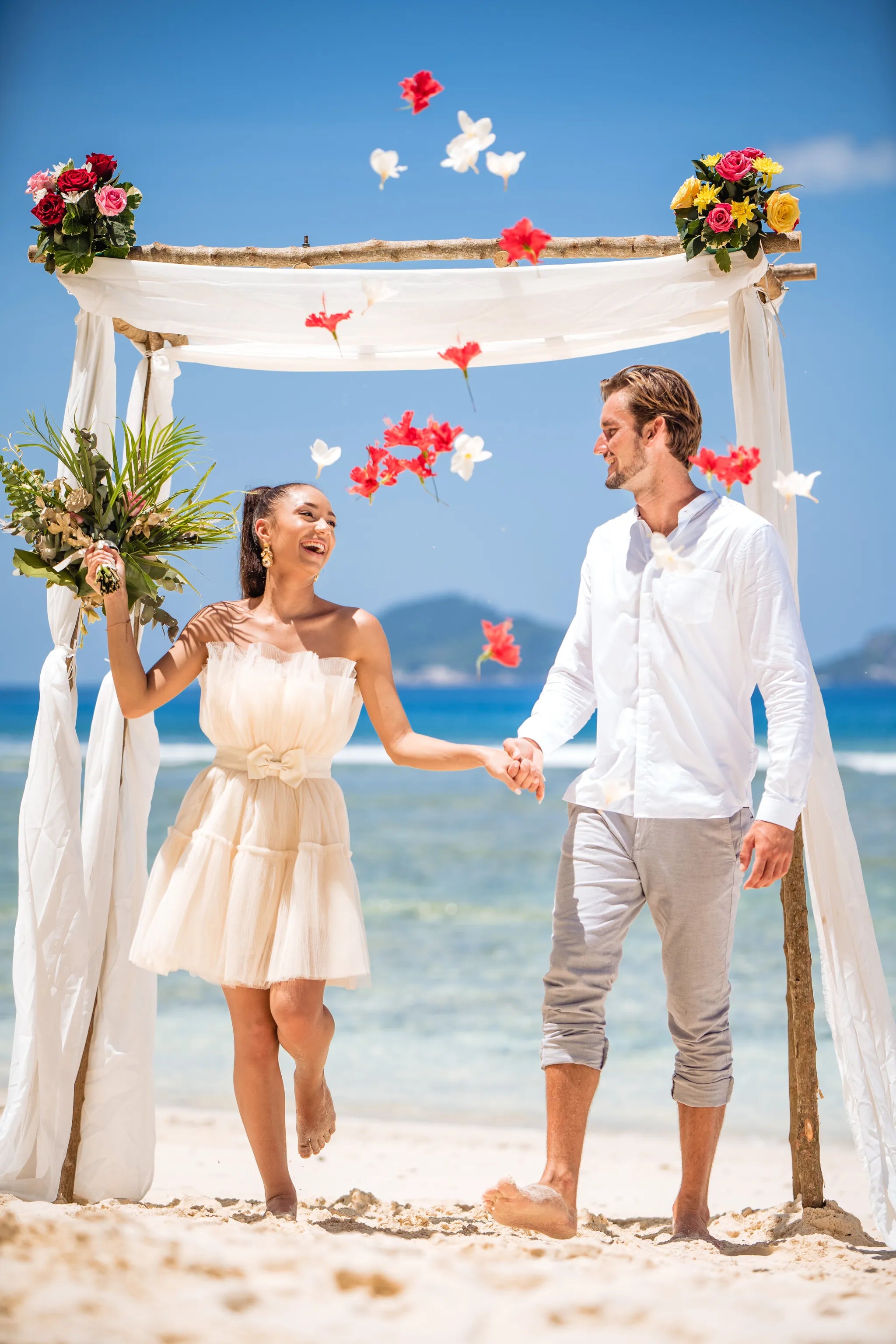 Wedding at Hilton Seychelles Labriz Resort & Spa, Silhouette Island, Seychelles.