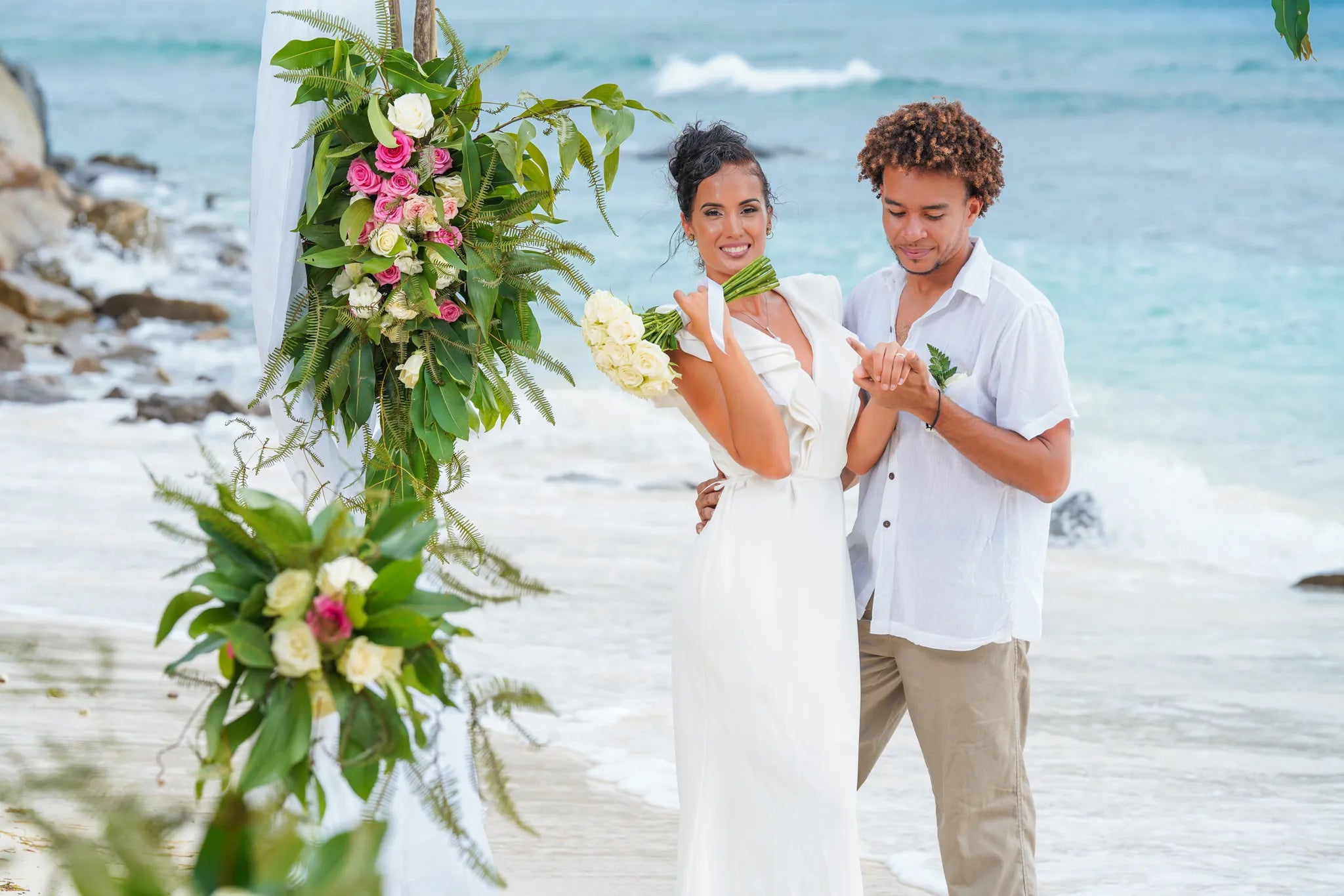 Wedding at Hilton Seychelles Northolme Resort & Spa, Mahe Island, Seychelles.