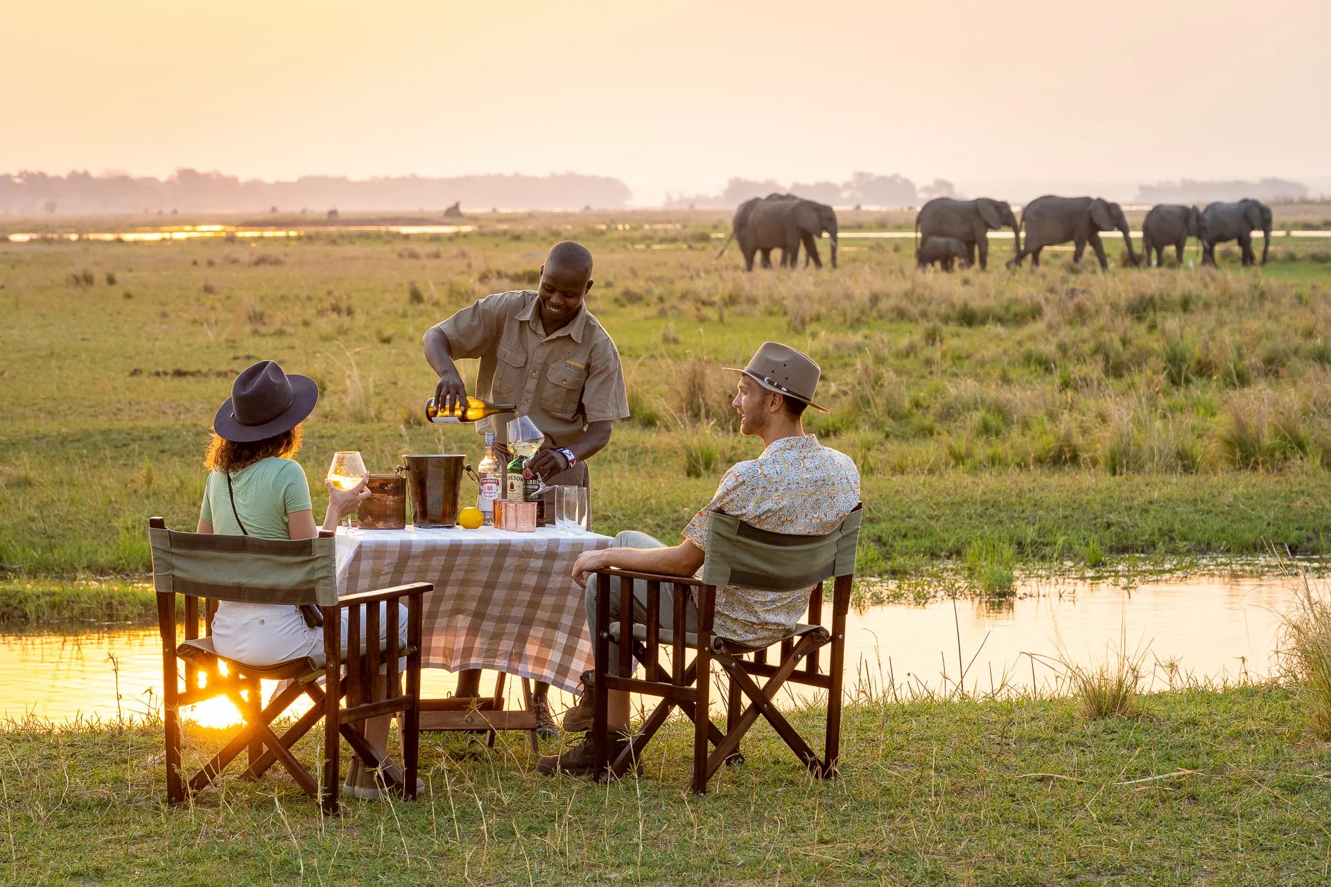 John's Camp at John's Camp, Mana Pools National Park, Zimbabwe.