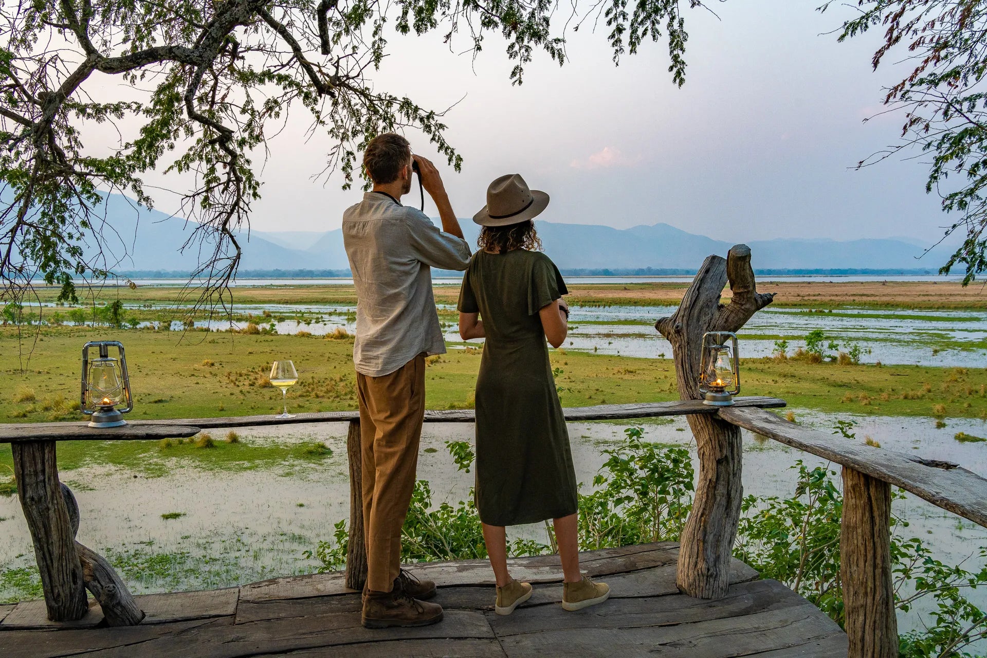 John's Camp at John's Camp, Mana Pools National Park, Zimbabwe.