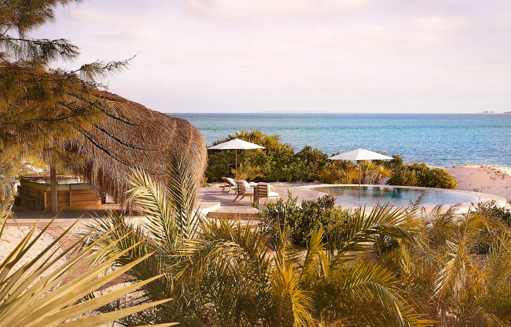 Private pool and day area at Kisawa Sanctuary, Benguerra Island, Mozambique.