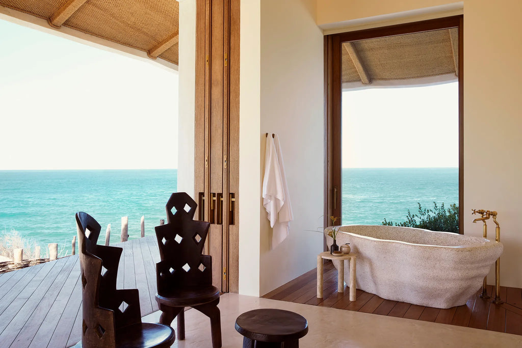 Indoor Outdoor Living at Kisawa Sanctuary, Benguerra Island, Mozambique.