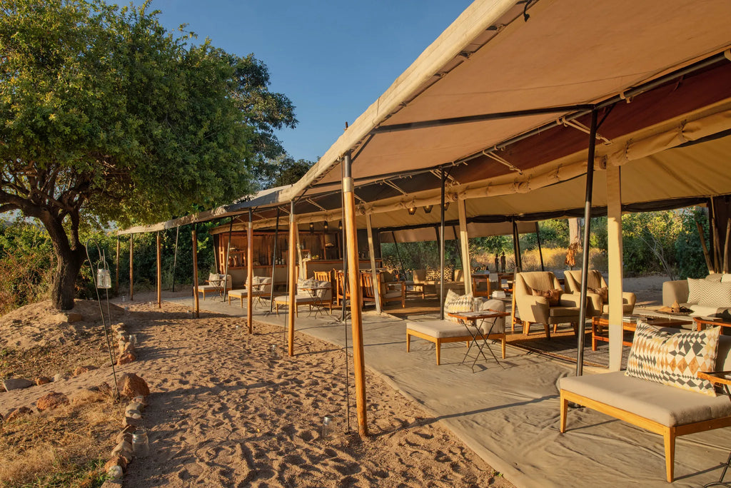 Kokoko - Main Lounge Area at Kokoko Camp, Ruaha National Park, Tanzania.