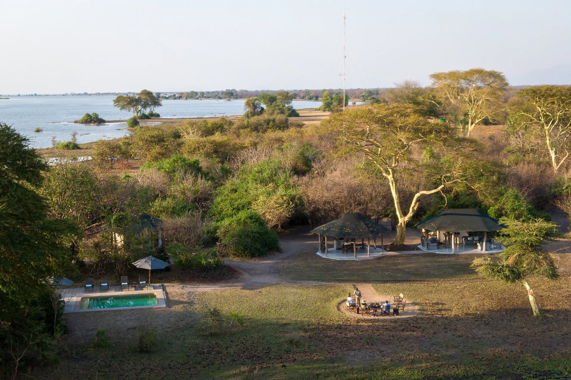 Kuthengo Camp at Kuthengo Camp, Liwonde National Park, Malawi.