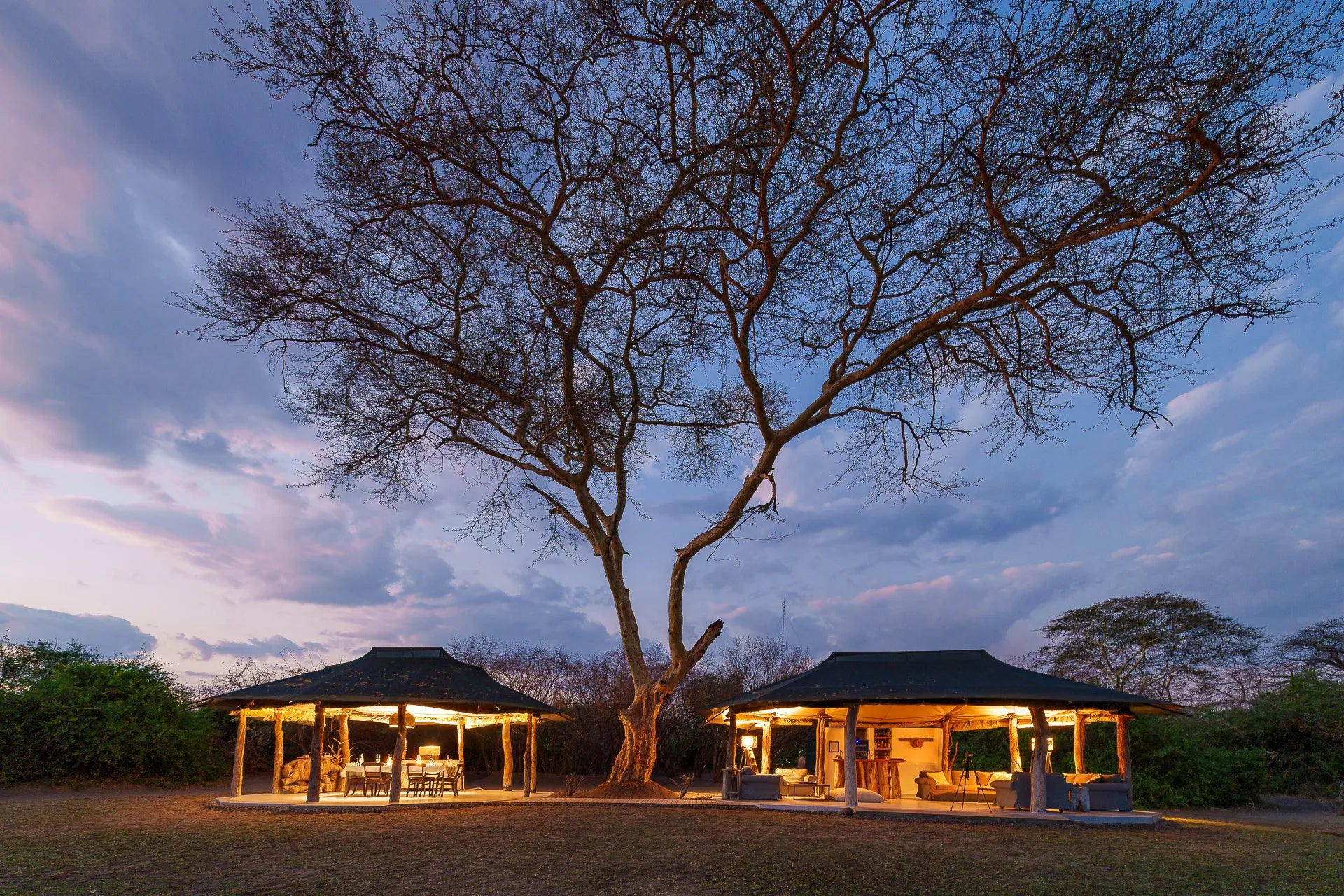 Kuthengo Camp at Kuthengo Camp, Liwonde National Park, Malawi.