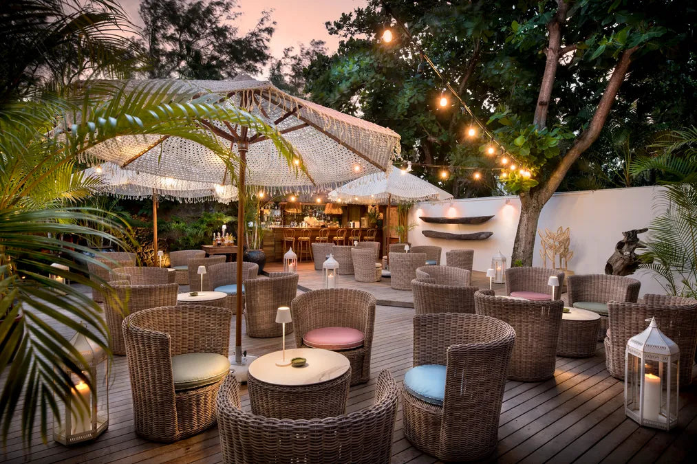 La Maison Dining at La Maison d'Ete, Mauritius East Coast, Mauritius.