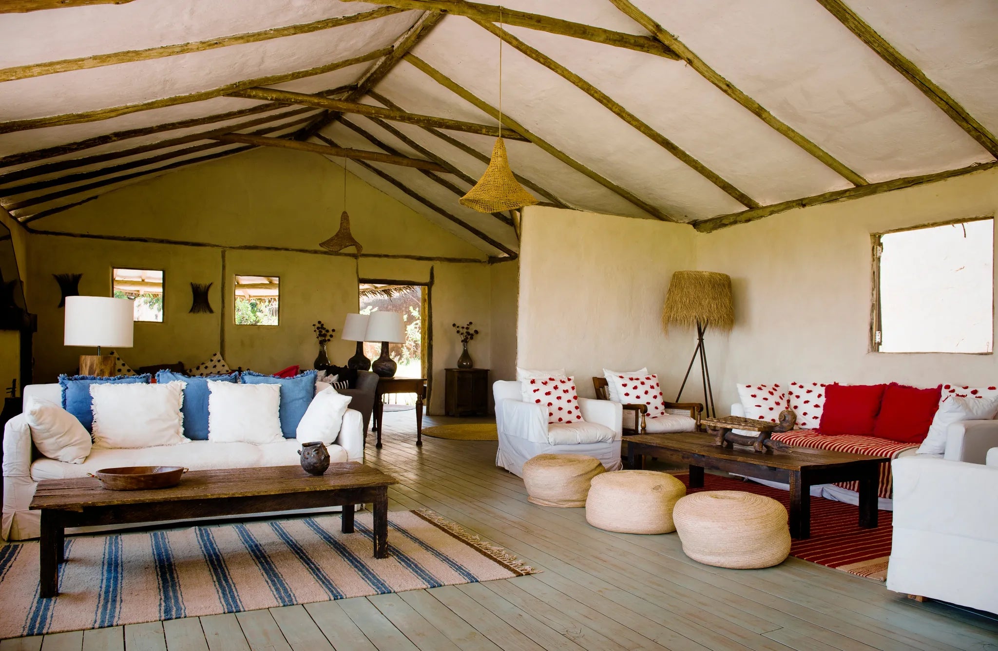 Lounge at Lamai Serengeti, Northern Serengeti, Tanzania.