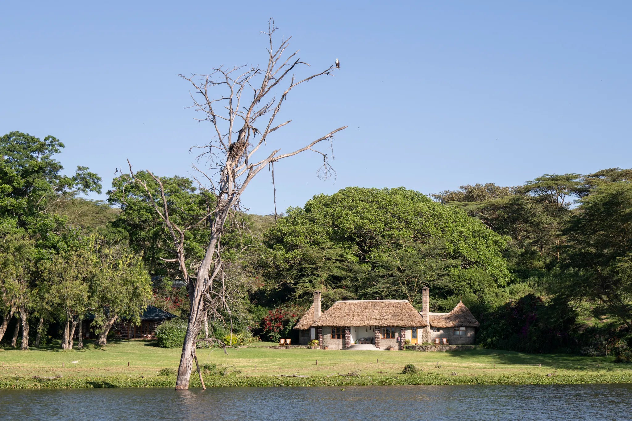 Boat rides on Lake Naivasha at Loldia House, Naivasha, Kenya.