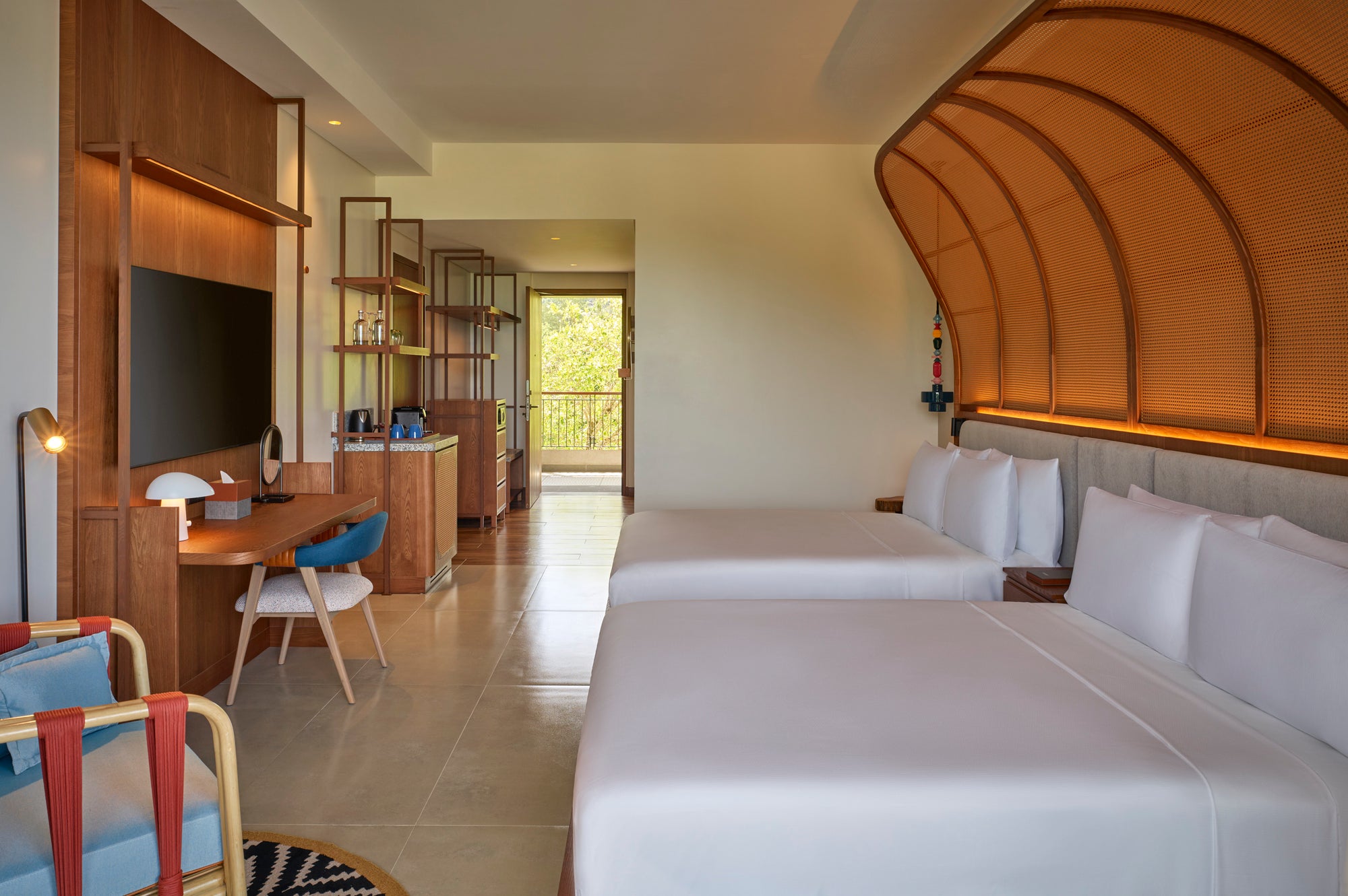 Two Queen beds room with Garden View