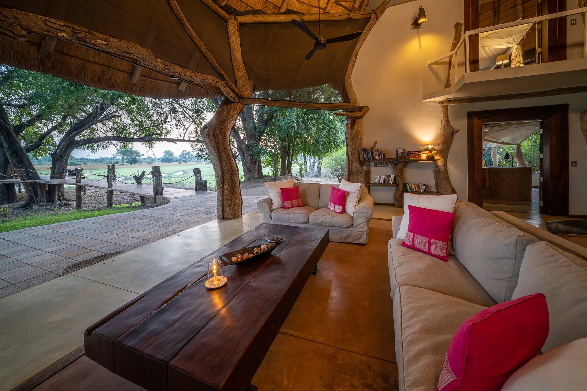 Luangwa Safari House at Luangwa Safari House, South Luangwa National Park, Zambia.