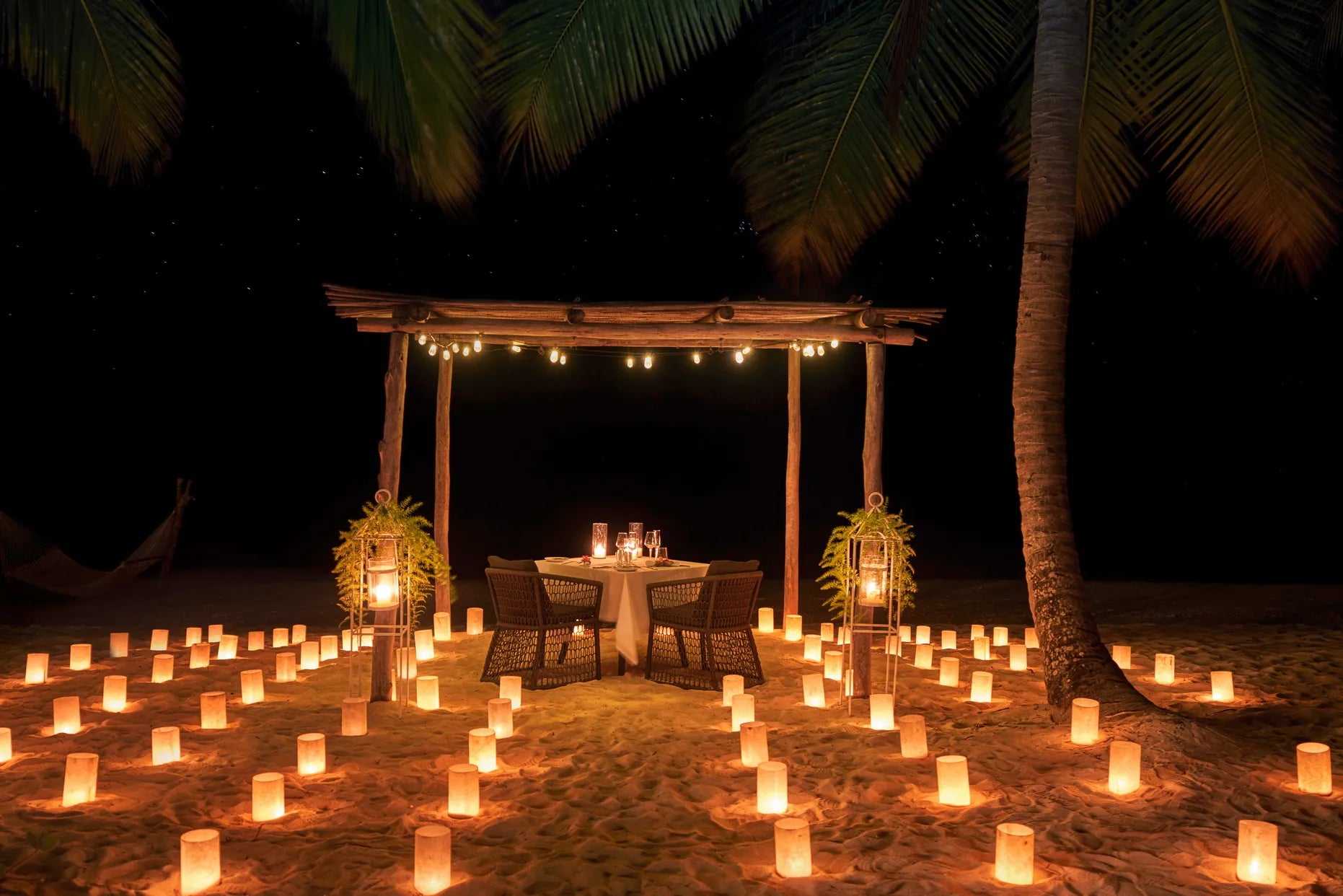 500 Candles Dinner at LUX* Le Morne, Mauritius, Le Morne Peninsula, Mauritius.