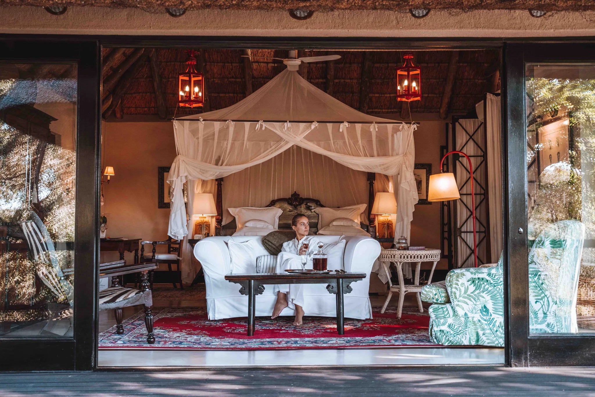 Malewane Lodge - Luxury Suite at Malewane Lodge at Royal Malewane, Thornybush Game Reserve, South Africa.