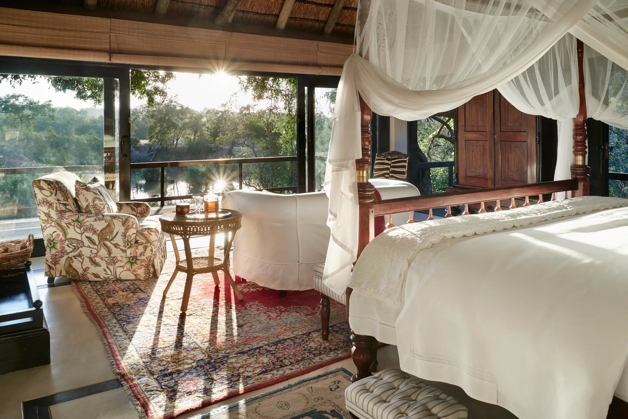 Malewane Lodge - Luxury Suite at Malewane Lodge at Royal Malewane, Thornybush Game Reserve, South Africa.