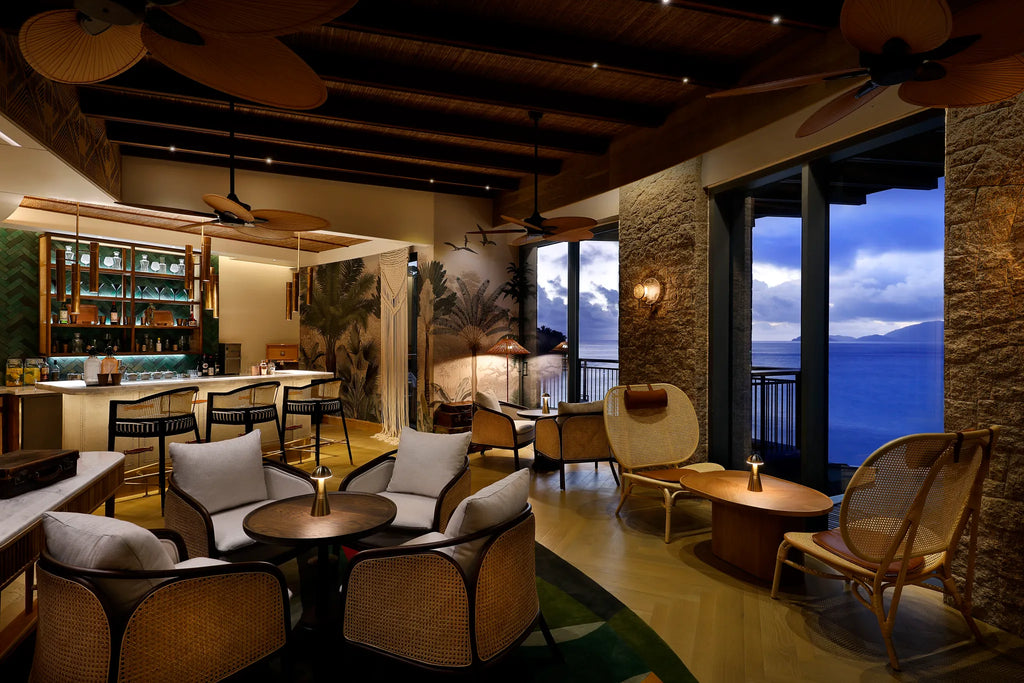 Kokoye Lounge at Mango House Seychelles, LXR Hotels & Resorts, Mahe Island, Seychelles.