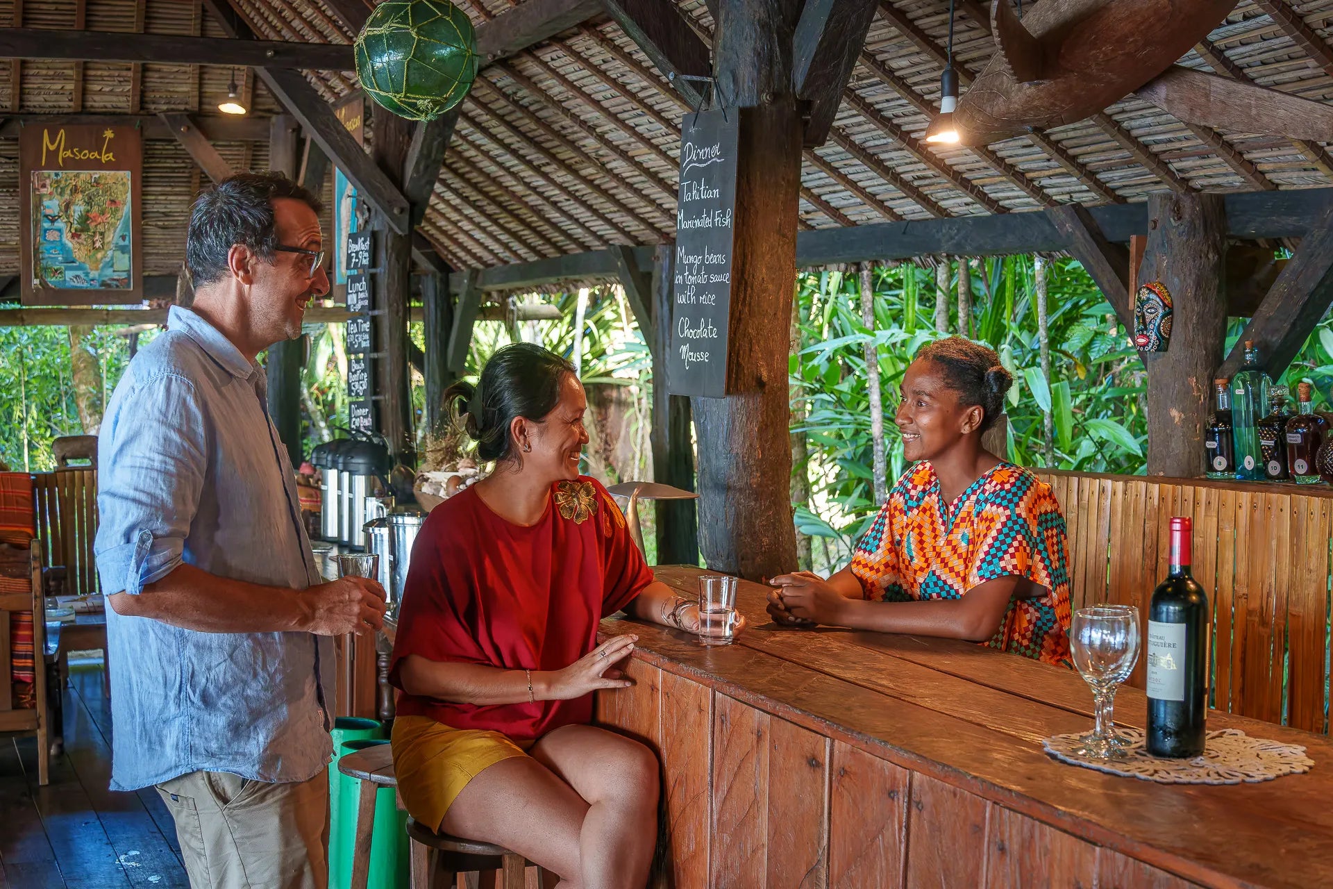 Masoala Forest Lodge - beach house at Masoala Forest Lodge, Masoala National Park, Madagascar.
