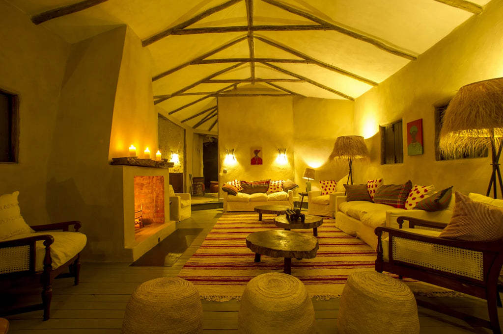 Evening lounge at Mkombe's House Lamai, Northern Serengeti, Tanzania.