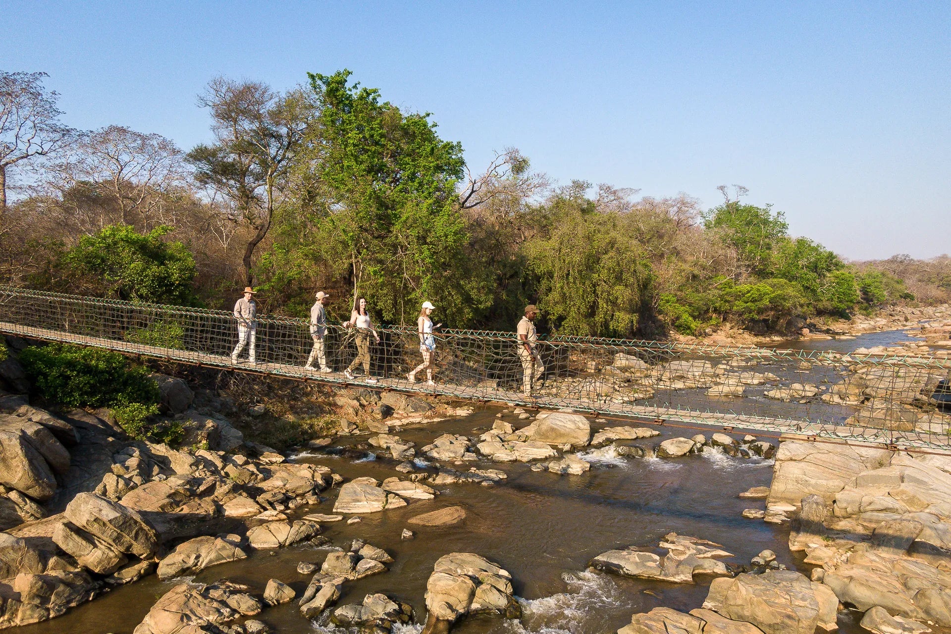 Mkulumadzi Lodge at Mkulumadzi, Majete Wildlife Reserve, Malawi.