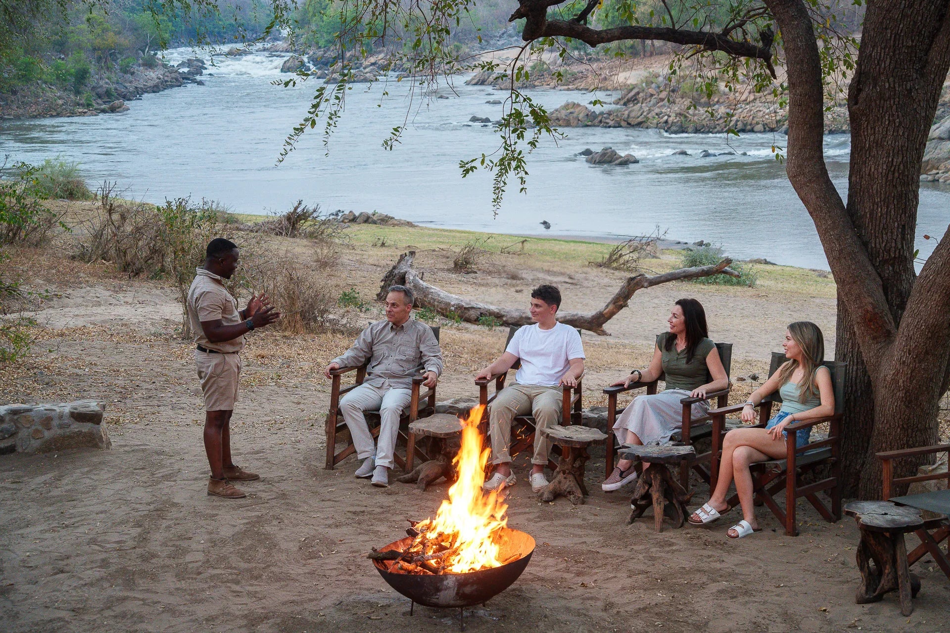 Mkulumadzi Lodge at Mkulumadzi, Majete Wildlife Reserve, Malawi.