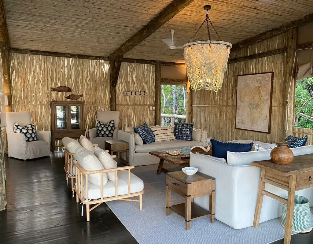 Mopiri main area at Mopiri, Okavango Panhandle, Botswana.