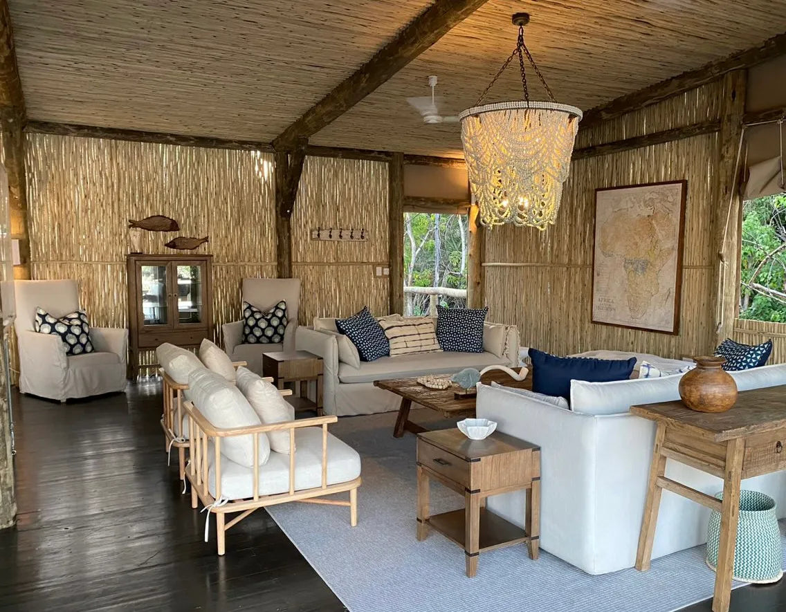 Mopiri main area at Mopiri, Okavango Panhandle, Botswana.