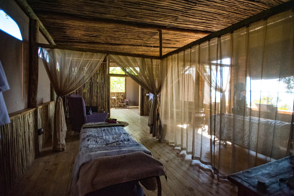 Wellness centre at Mopiri, Okavango Panhandle, Botswana.