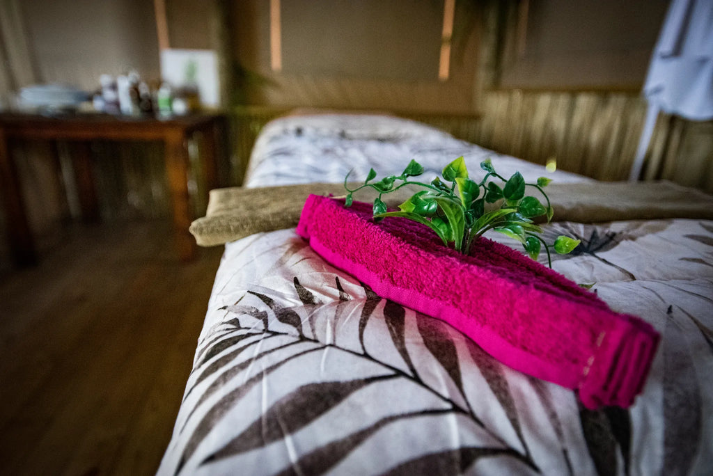 Wellness centre at Mopiri, Okavango Panhandle, Botswana.