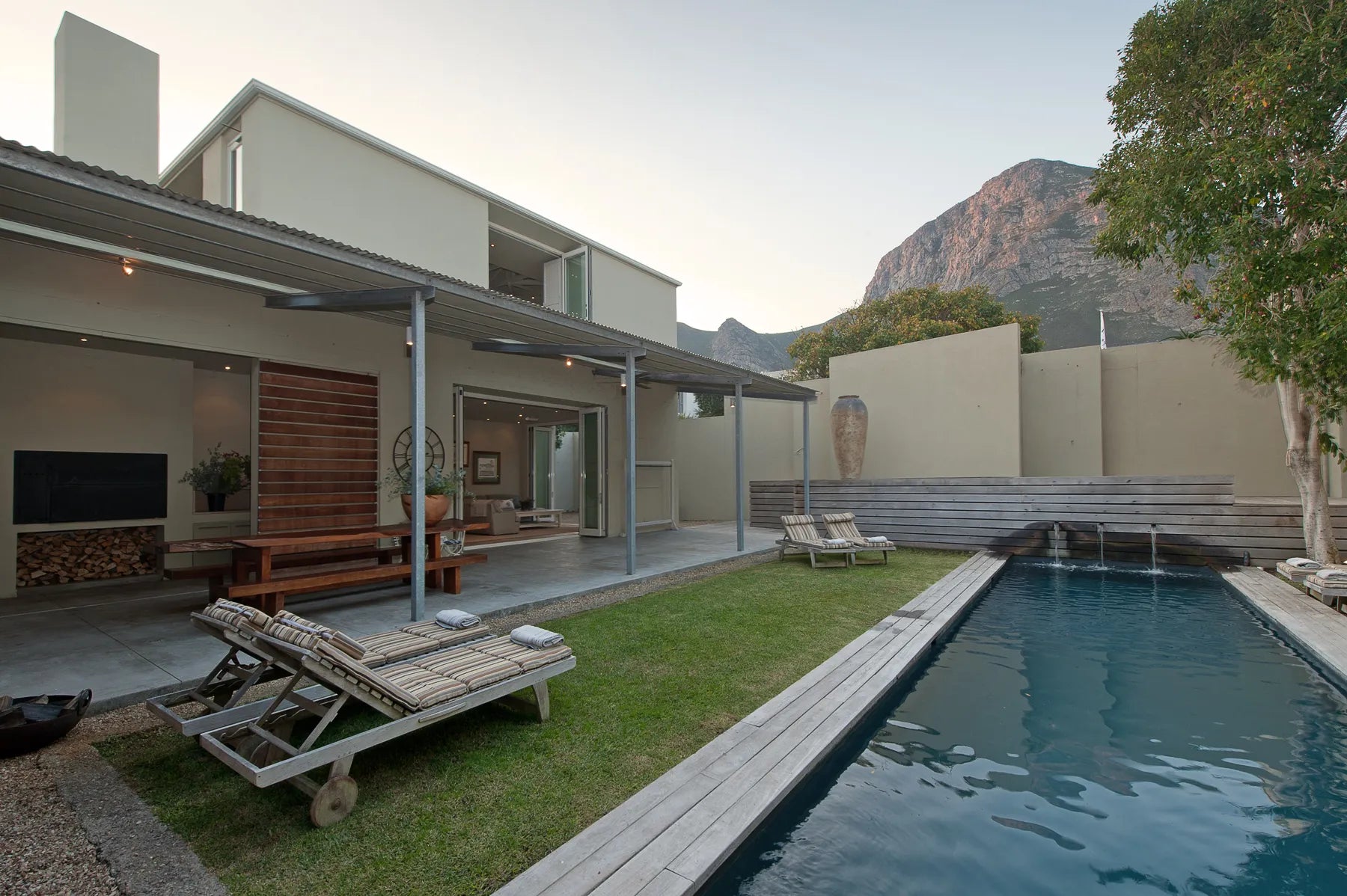 Quart yard at Mosselberg on Grotto Beach, Hermanus, South Africa.