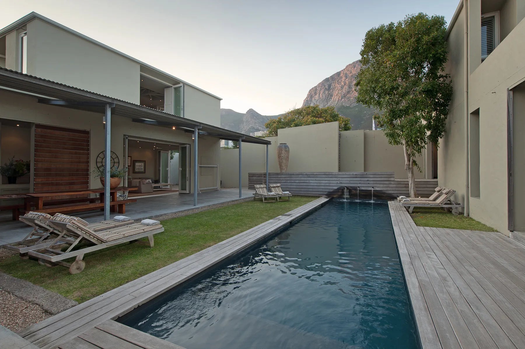 Quart yard at Mosselberg on Grotto Beach, Hermanus, South Africa.
